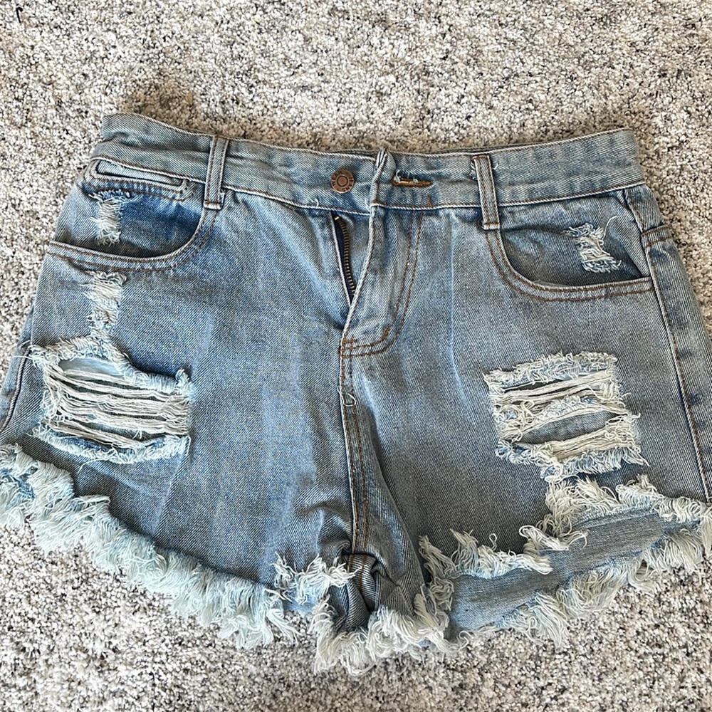 High waist Jean shorts size large